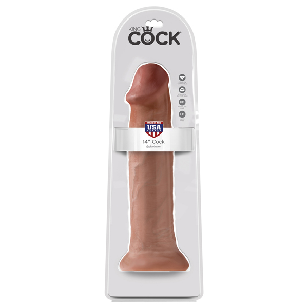 King Cock 14" Cock Tan