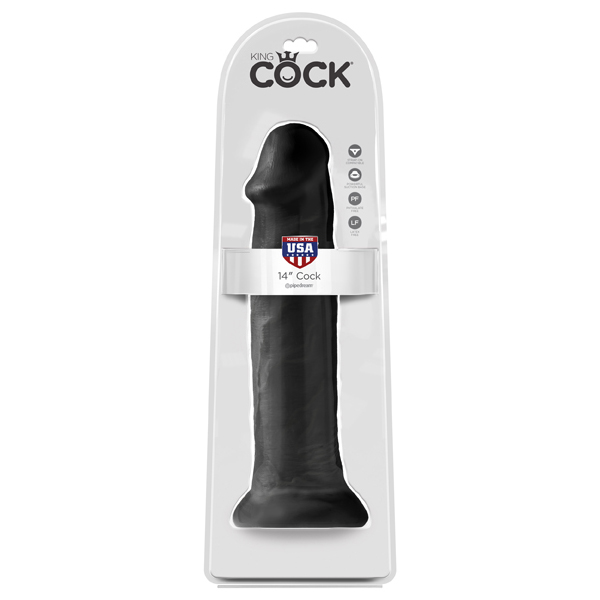 King Cock 14" Cock Black