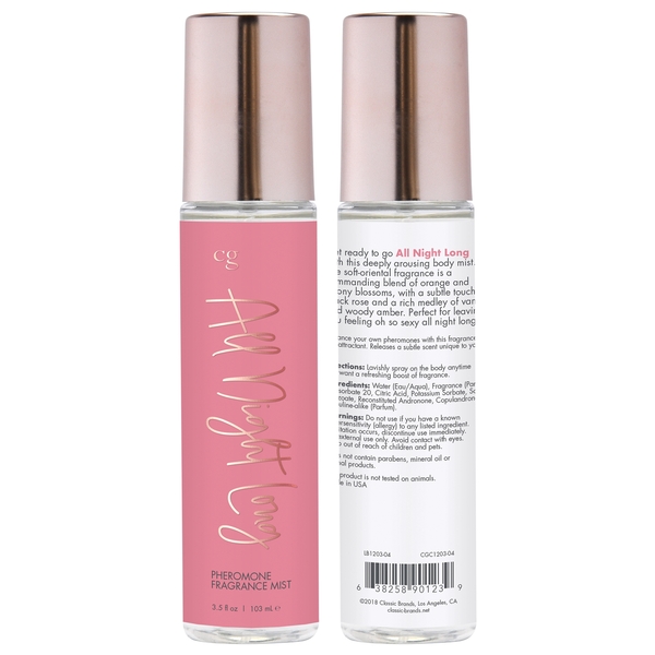 CG Body Mist All Night Long 3.5 oz. - Image 3