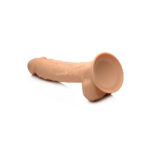 Fleshstixxx 8.5" Silicone Dildo With Balls Tan - Image 3