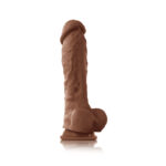Colours Pleasures 8" Dildo Brown - Image 2