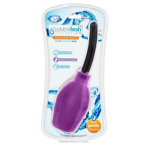 Cloud 9 Fresh + Deluxe Anal Soft Tip Enema Douche 10.1 oz. & 1 N oz.zle