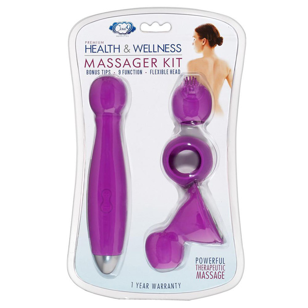 Cloud 9 Health & Wellness Wand Kit 9 Function Flexible Head
