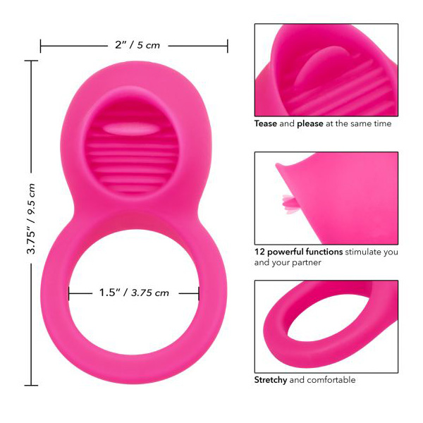 Silicone Rechargeable Teasing Tongue Enhancer - Image 3