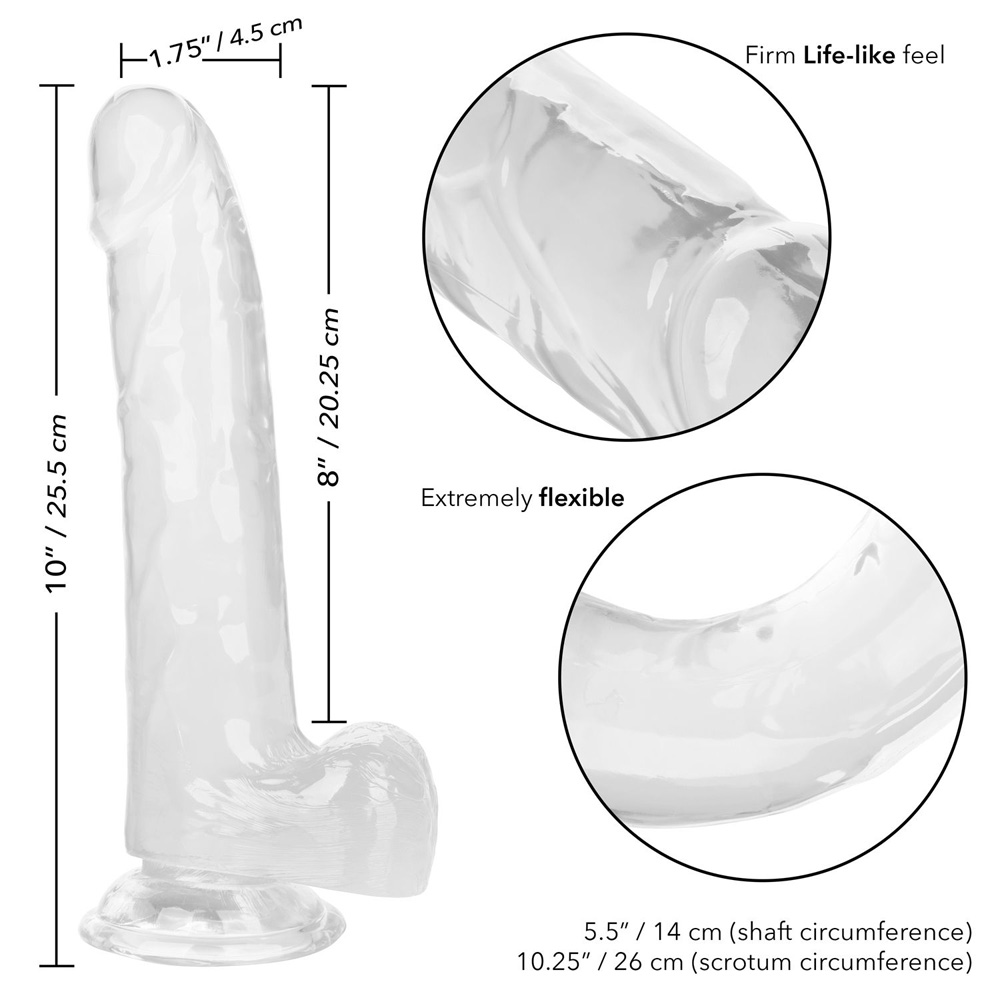 Size Queen 8" Clear - Image 3