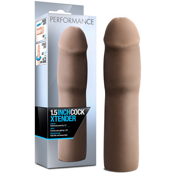 Performance 1.5" Cock Xtender Brown