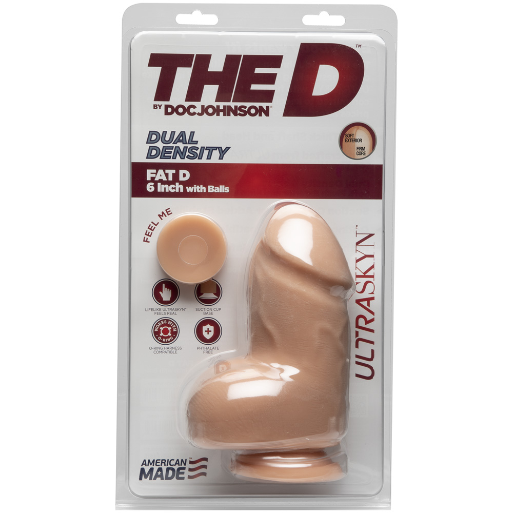 The D - Fat D 6" With Balls Ultraskyn Vanilla