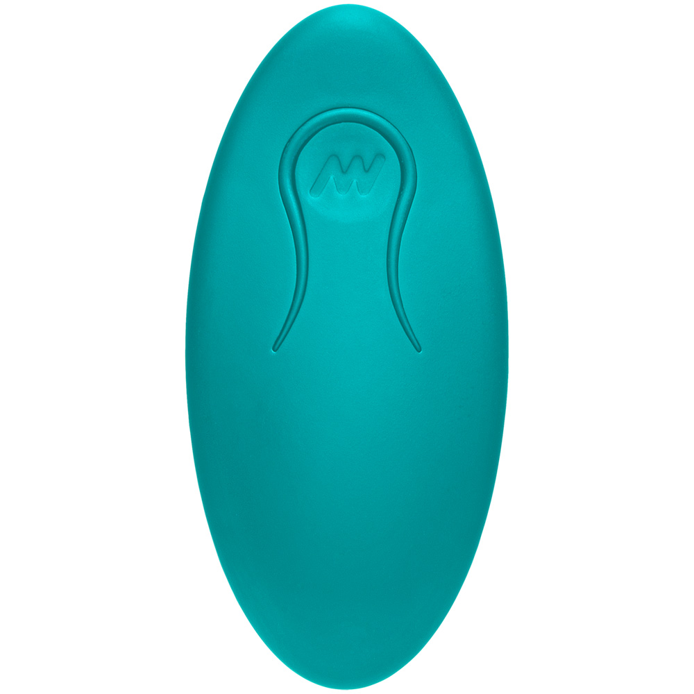 A-Play Vibe Adventurous Rechargeable Silicone Anal Plug With Remote Teal - Image 3