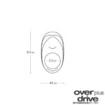 Overdrive+ Rechargeable Vibrating Ring Just Black - Image 3