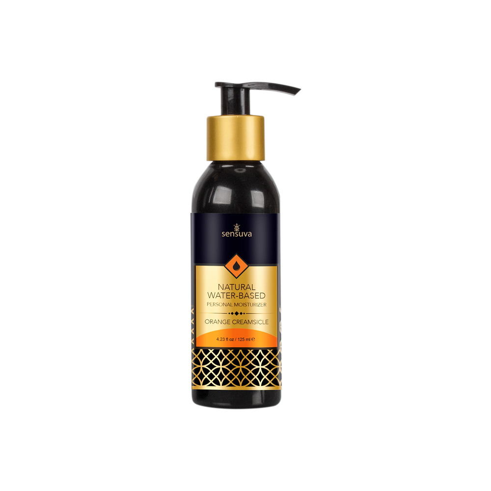 Natural Water-Based Personal Moisturizer Orange Creamsicle 4 oz. Bottle