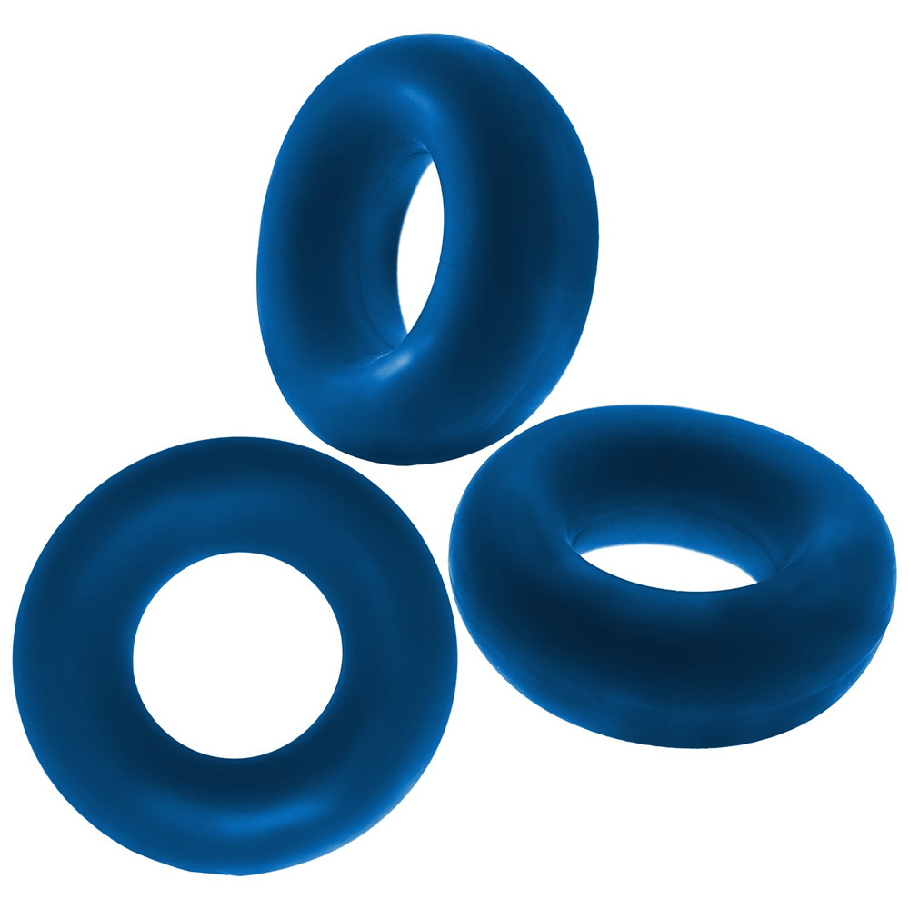 Fat Willy 3-Pack Jumbo Cockrings Space Blue - Image 3