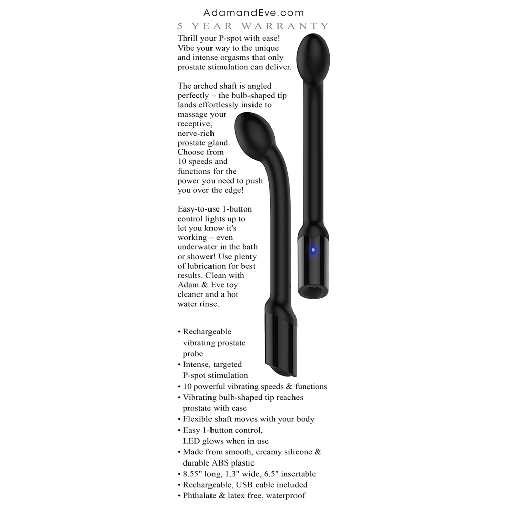 Adam's Rechargeable Prostate Probe - Image 3