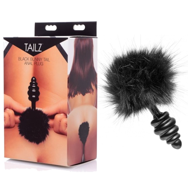 Tailz Black Bunny Tail Anal Plug