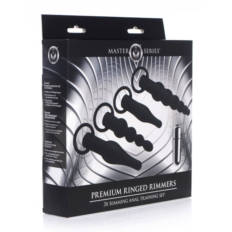 Master Series Premium Ringed Rimmers 3X Rimming Anal Training Set