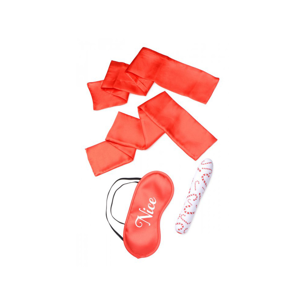 Bang! Naughty Holiday Kit Wrist Ties, Xl Bullet, & Blindfold - Image 2