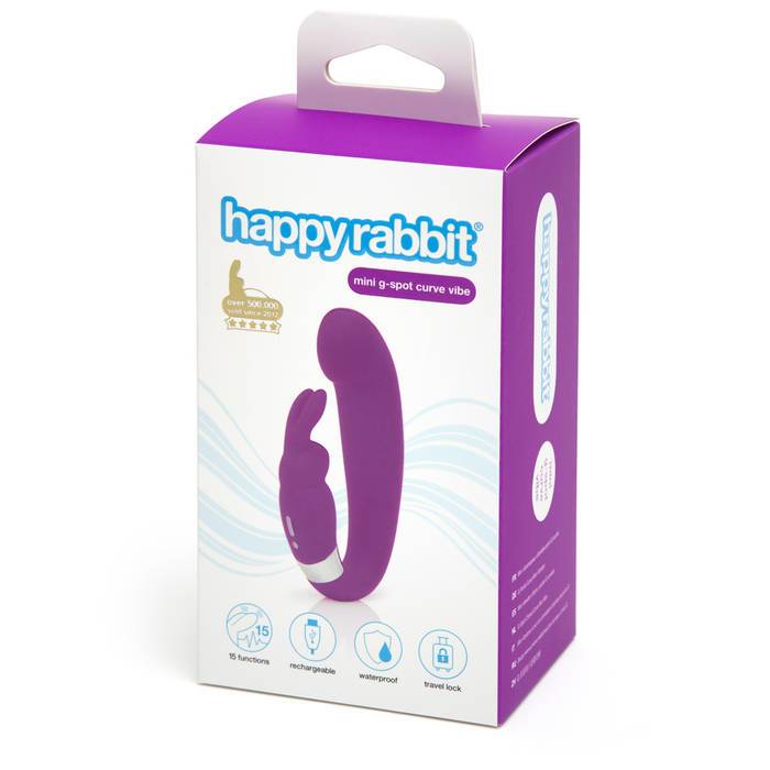 Happy Rabbit G-Spot Clitoral Curve Vibrator Purple