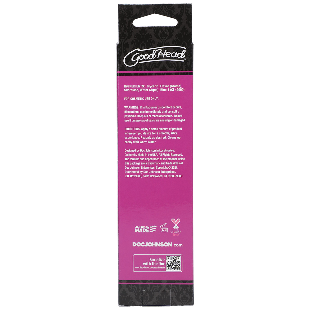 Goodhead Warming Oral Delight Gel Cotton Candy 4 oz. - Image 3