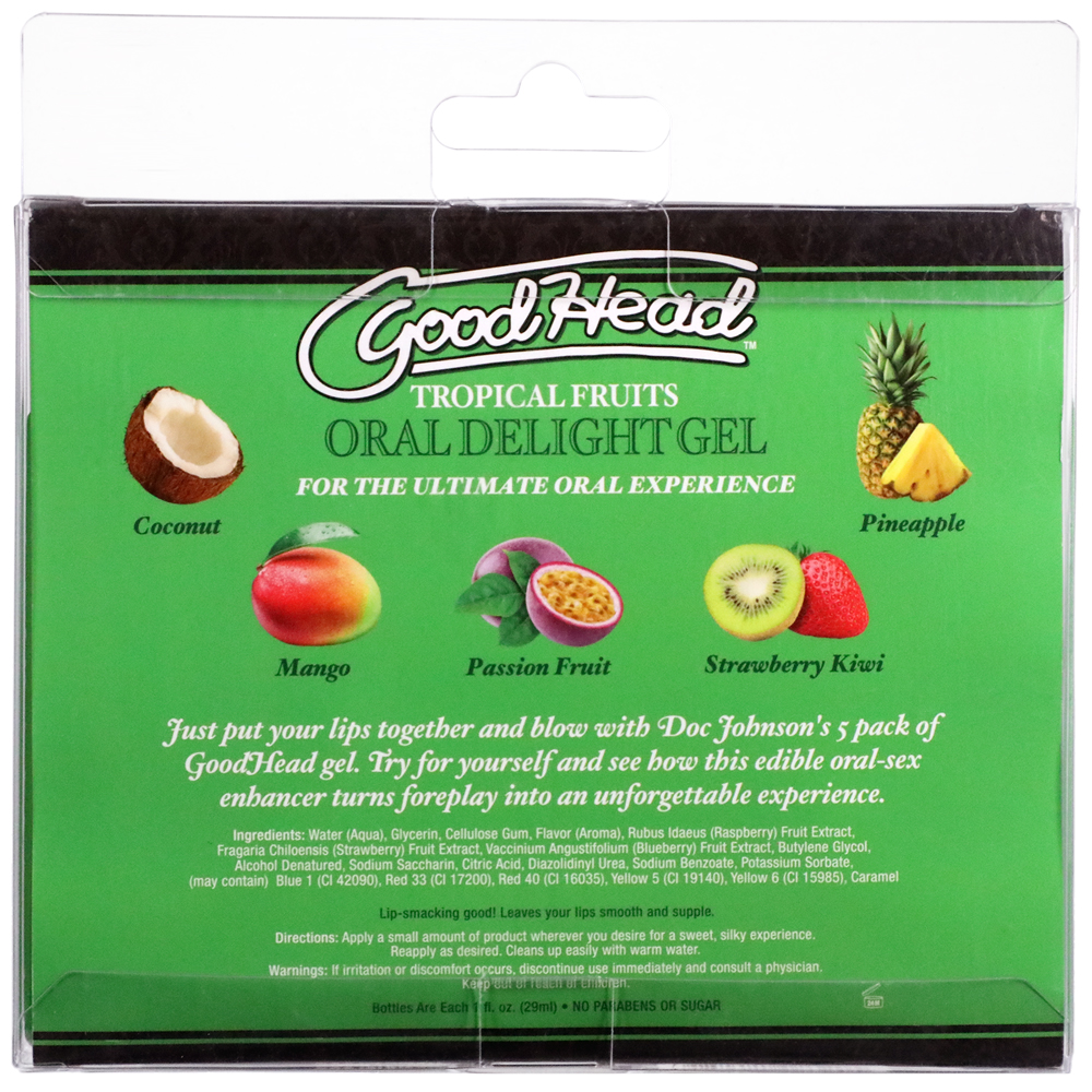 Goodhead Oral Delight Gel Tropical Fruits 5Pk 1 oz. - Image 3