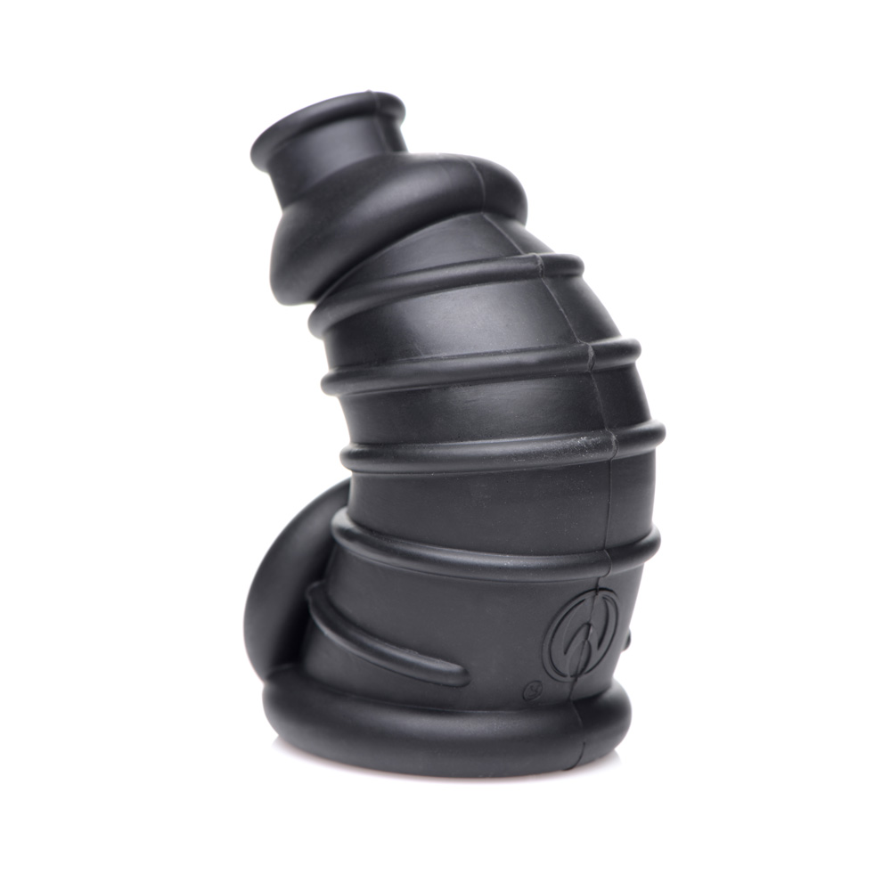 Master Series Dark Chamber Silicone Chastity Cage - Image 3
