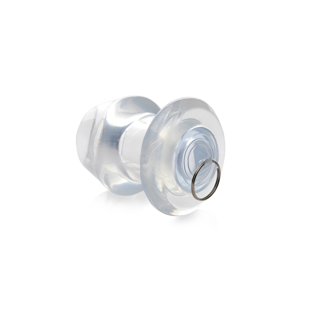Master Series Ass Bung Clear Hollow Anal Dilator With Plug Medium - Image 2