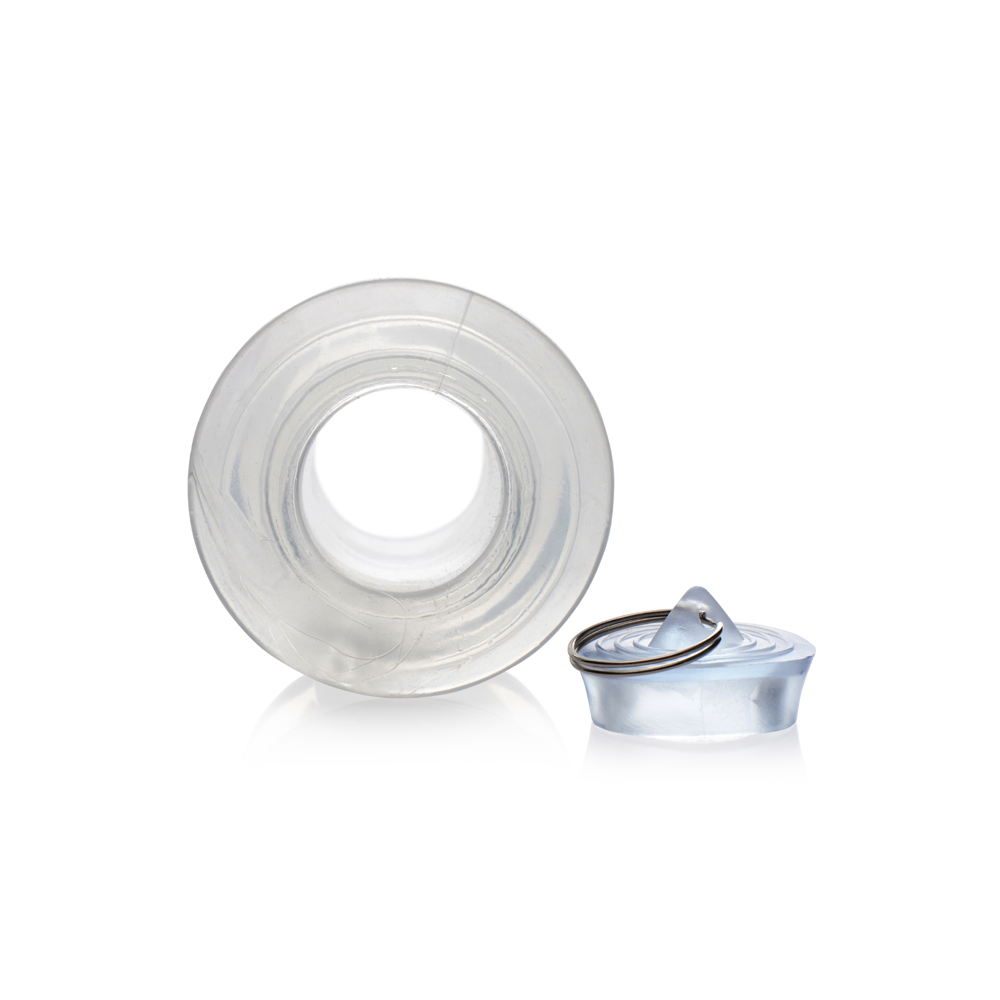 Master Series Ass Bung Clear Hollow Anal Dilator With Plug Medium - Image 3