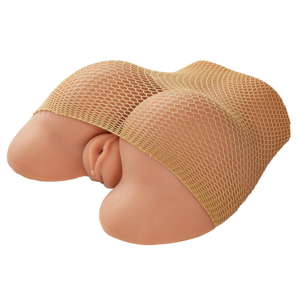Pleasure Pussy Realistic Ass & Pussy Body Mold With Body Stocking Tan - Image 3
