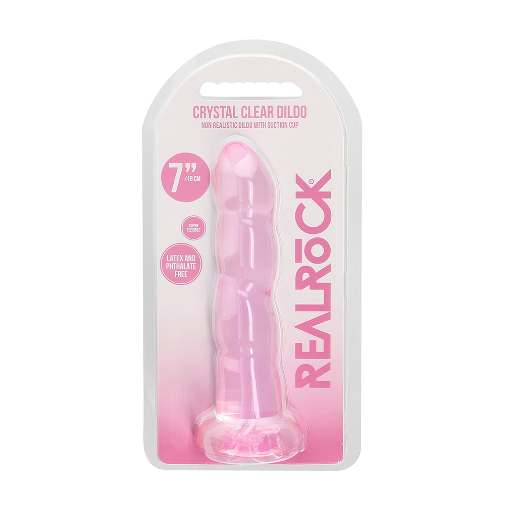 Non Realistic Dildo With Suction Cup 7" Pink