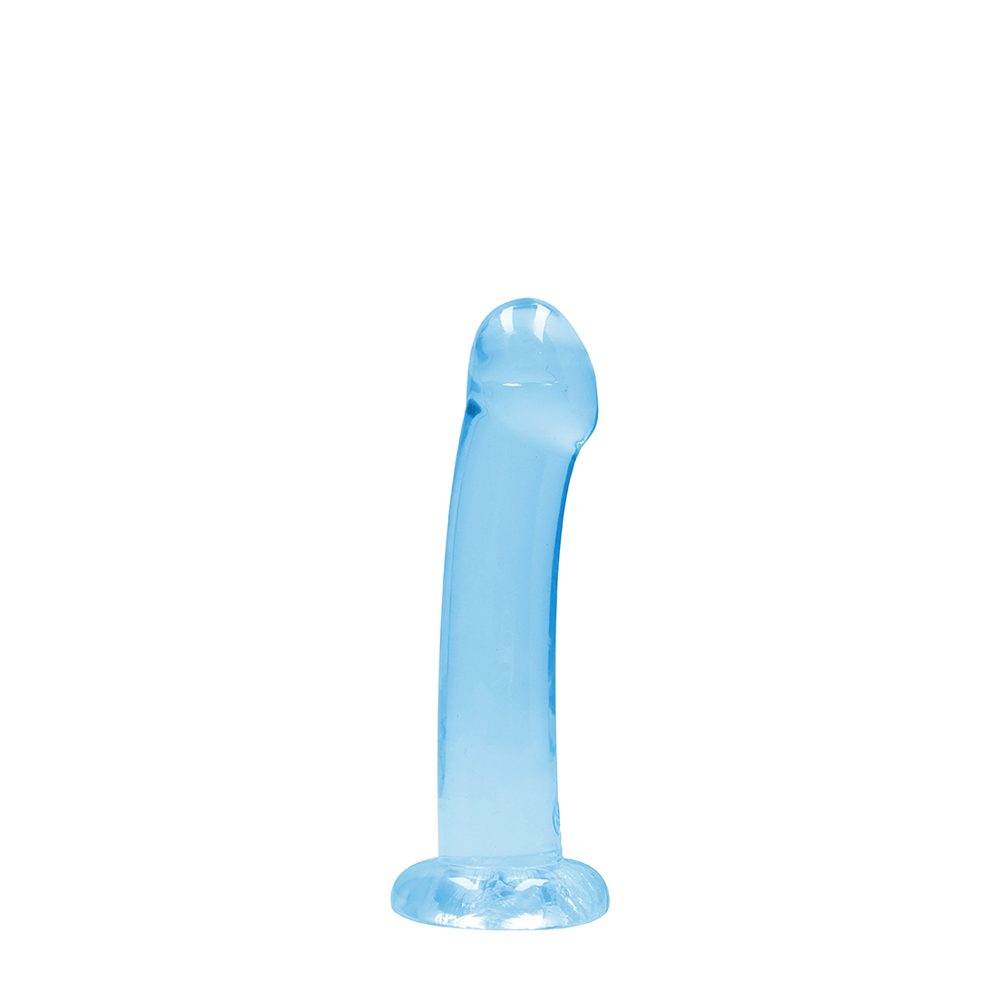 Non Realistic Dildo With Suction Cup 6.7" Blue - Image 2