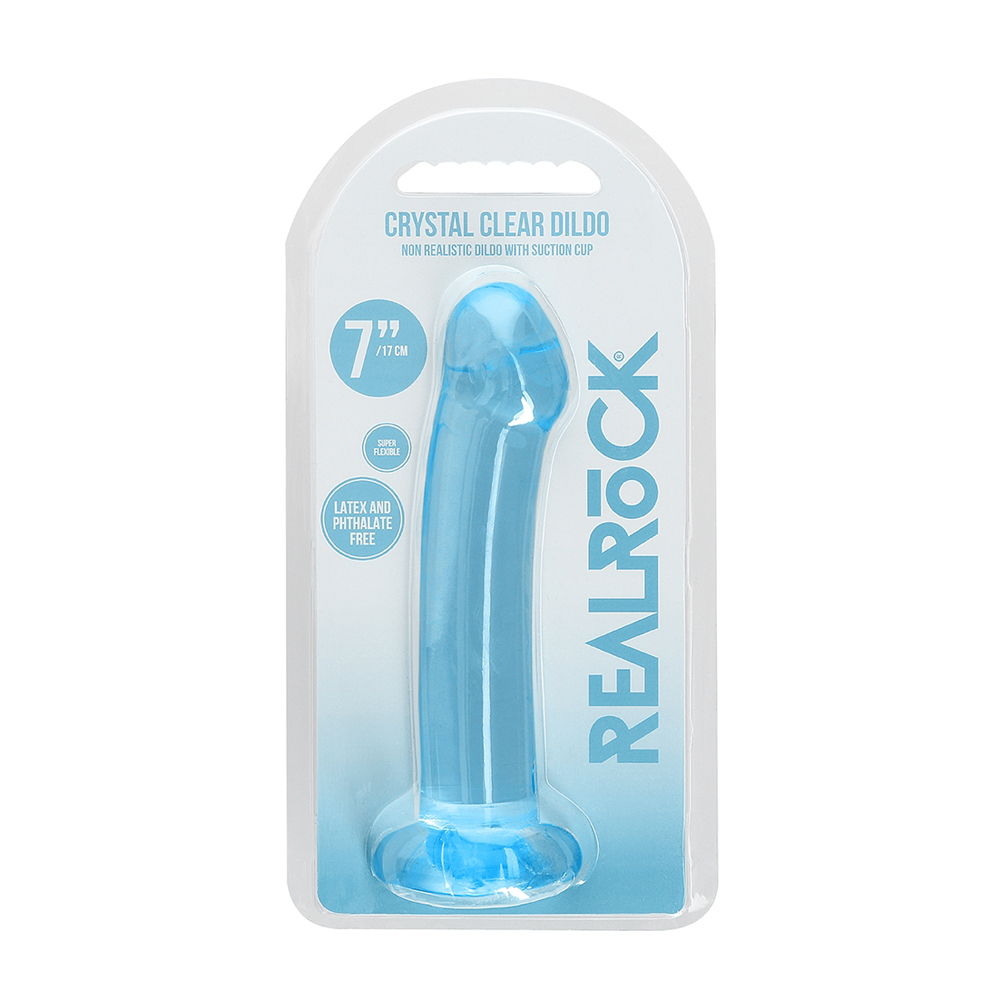 Non Realistic Dildo With Suction Cup 6.7" Blue