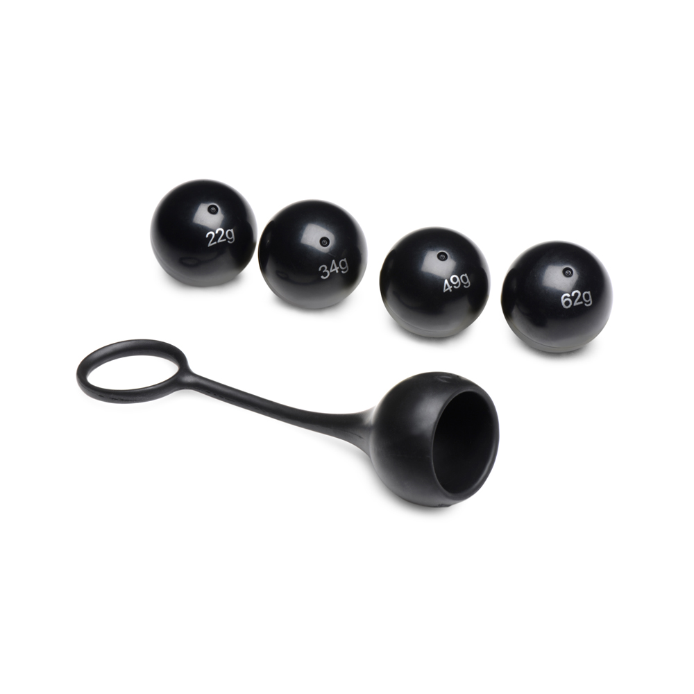 Master Series Cock Dangler Silicone Penis Strap With Weights - Image 3