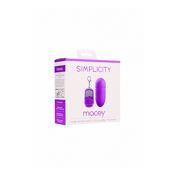 Simplicity Macey Remote Control Vibrating Egg Purple