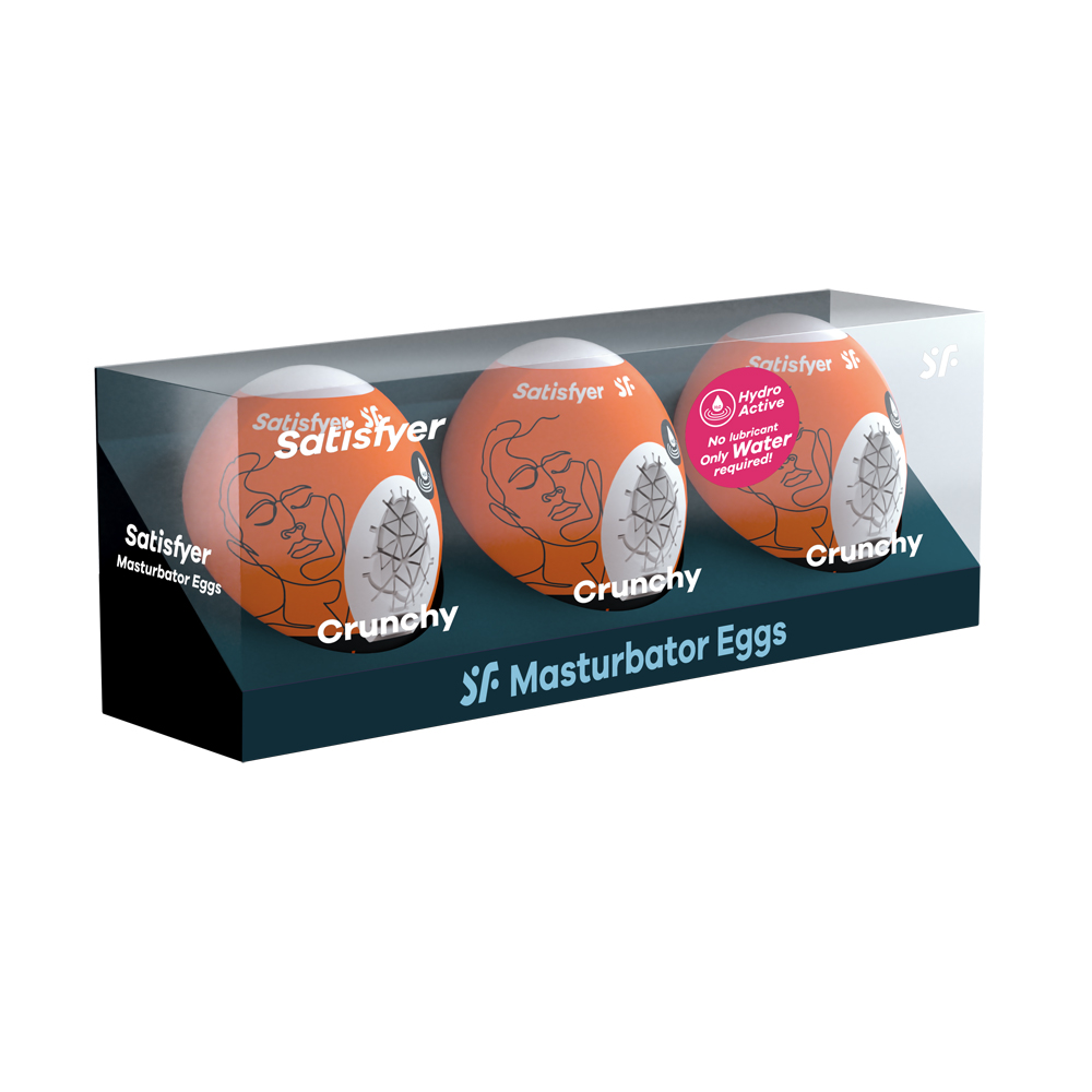 Masturbator Egg 3Er Set Crunchy