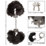 Ultra Fluffy Furry Cuffs Black - Image 3
