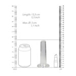 Non Realistic Dildo With Suction Cup 5.3" Transparent - Image 3