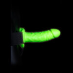 Ouch! Realistic 7" Strap-On Harness Glow In The Dark - Image 2