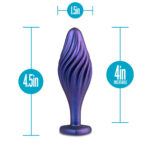 Anal Adventures Matrix Swirling Bling Plug Sapphire - Image 3