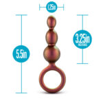 Anal Adventures Matrix Beaded Loop Plug Copper - Image 3