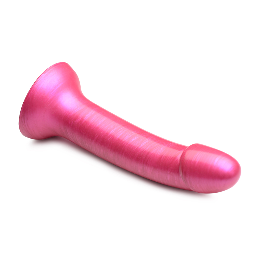 Strap U G-Tastic 7'' Metallic Silicone Dildo Pink - Image 3
