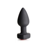 Booty Sparks 28X Silicone Vibrating Red Heart Anal Plug W/ Remote Small - Image 3