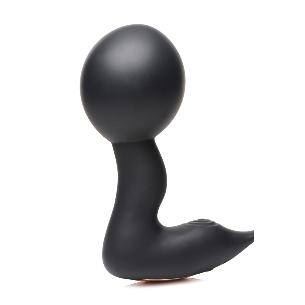 Swell Inflatable & 10X Vibrating Prostate Plug W/ Cock & Ball Ring & Remote - Image 3