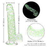 Naughty Bits I Leaf Dick Glow-In-The-Dark Weed Leaf Dildo - Image 3