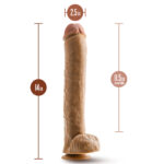 Dr. Skin Dr. Michael 14" Dildo With Balls Tan - Image 3