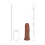 Realrock Extra Thick Realistic Dildo No Balls 8" Tan - Image 3
