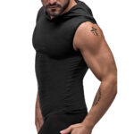 Black Nite Hoodie Tank Black Small - Image 2