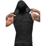 Black Nite Hoodie Tank Black Small - Image 3