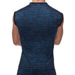 Peak Performance Zipper Muscle Tank Blue Medium - Image 3