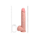 Realrock Extra Long Realistic Dildo With Balls 15" Flesh - Image 3