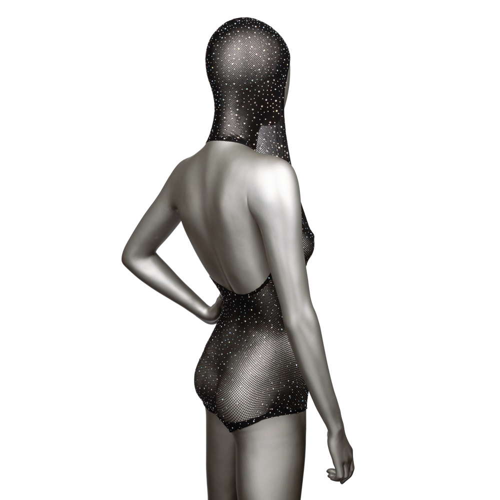 Radiance Plus Size Hooded Deep V Bodysuit - Image 3