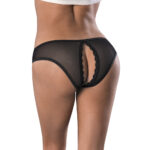 Soft Petals Crotchless Panty Black L/X - Image 2