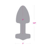 Gemsations 2" Beginners Bling Bling Metal Butt Plug Silver - Image 3
